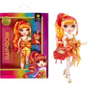 Rainbow High Junior High Special Edition Laurel De’Vious - 9" Red and Orange Posable Fashion Doll with Accessories and Open/Close Soft Backpack. Great Toy Gift for Kids Ages 4-12 in Kuwait