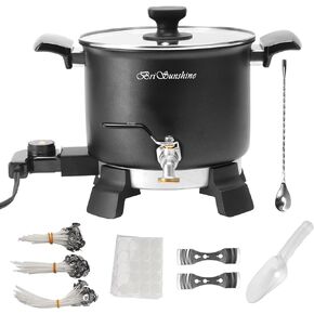 BriSunshine Wax Melter for Candle Making, 5 Liter Non-Stick Wax Melting Pot Kit with Easy Pour Spout & Temperature Control for Candle Maker & Candle Making Business in Kuwait