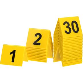 30 Pack Evidence Markers Crime Scene Markers Tents Evidence Number Cards Crime Scene Decorations Party Decorations for Kids Adults Detective Clue Game Halloween Props Decoration in Kuwait