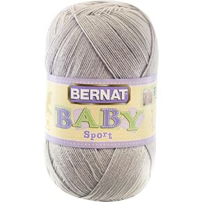 خيوط Bernat Baby Sport BB Baby White - عبوة واحدة بوزن 12.3 أونصة/350 جم - أكريليك - #3 فاتح - 1256 ياردة - حياكة/كروشيه in Kuwait