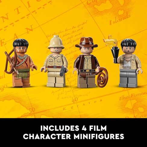LEGO Indiana Jones Temple of The Golden Idol 77015 Building Project for Adults, Iconic Raiders of The Lost Ark Movie Scene, Includes 4 Minifigures: Indiana Jones, Satipo, Belloq and a Hovitos Warrior in Saudi Arabia