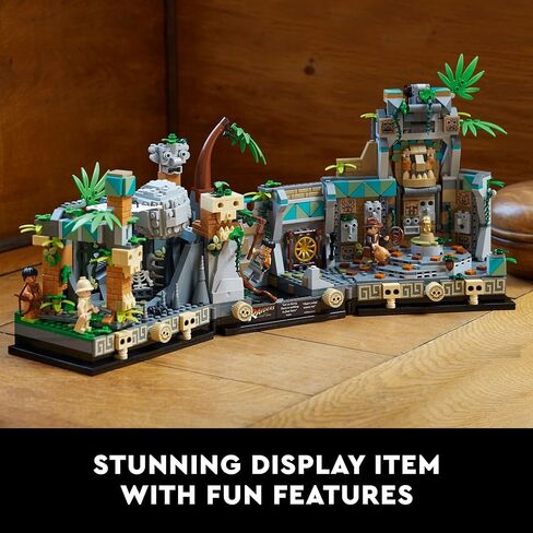 LEGO Indiana Jones Temple of The Golden Idol 77015 Building Project for Adults, Iconic Raiders of The Lost Ark Movie Scene, Includes 4 Minifigures: Indiana Jones, Satipo, Belloq and a Hovitos Warrior in Saudi Arabia