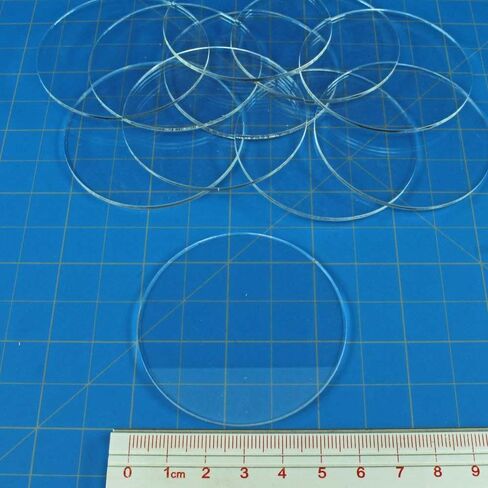 LITKO 1.5mm Clear Miniature Bases, Circular 60mm (10) in Saudi Arabia
