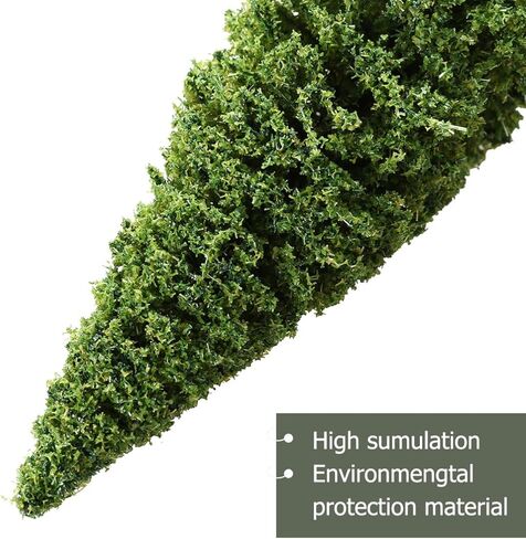 15 قطعة من الاشجار المزيفة الديوراما نموذج شجرة الارز الصغيرة الخضراء المناظر الطبيعية اكسسوارات الديوراما لقطار السكك الحديدية مشهد المناظر الطبيعية شجرة نموذج قطار هو مقياس in Kuwait