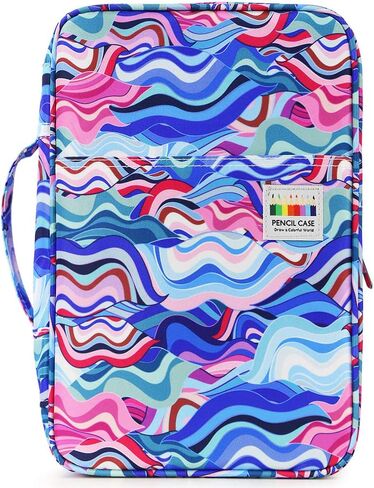 YOUSHARES Big Capacity Colored Pencil Case - 300 Slots large Pen Case Organizer with Multilayer Holder for Prismacolor Colored Pencils & Gel Pen (Green) in Kuwait