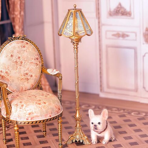 DIY دمية مصغرة خمر كرسي 1:6 مقياس الرجعية نمط النسيج الحقيقي مصغرة الأثاث ديكور المنزل عيد الميلاد عيد ميلاد in Kuwait