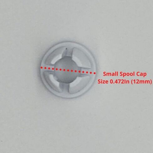 مجموعة غطاء دبوس بكرة من قطعتين لمعظم موديلات ماكينات الخياطة سينجر وبعض يوروبرو وهوسكفارنا فايكنغ وجوكي - مقاسان مختلفان من غطاء البكرة البديلة (0.47 و1.73 انش) من شقة اي بي سي in Kuwait