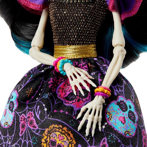 Monster High Doll, Skelita Calaveras Día De Muertos Collectible with Displayable Packaging, Colorful Fashion with Traditional Details in Saudi Arabia