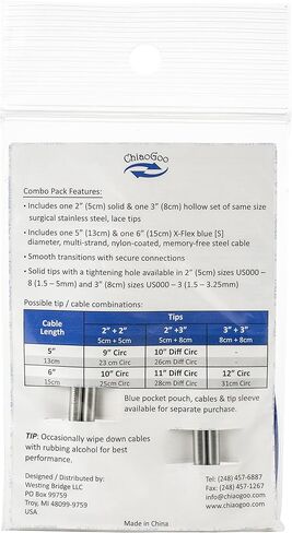 ChiaoGoo Twist Shorties Combo Packs US-4 Thru US-8 (US-6 (4 mm)) in Kuwait