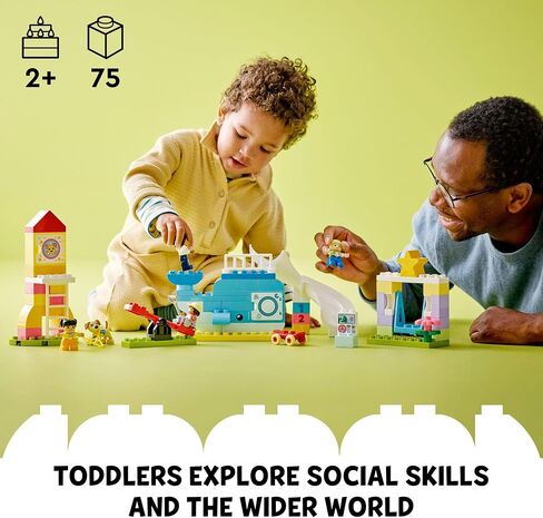 LEGO DUPLO Town Dream Playground 10991 Building Toy Set for Toddlers, Boys and Girls, Hands-on STEM Learning About Letters and Numbers Through Imaginative Play in Saudi Arabia