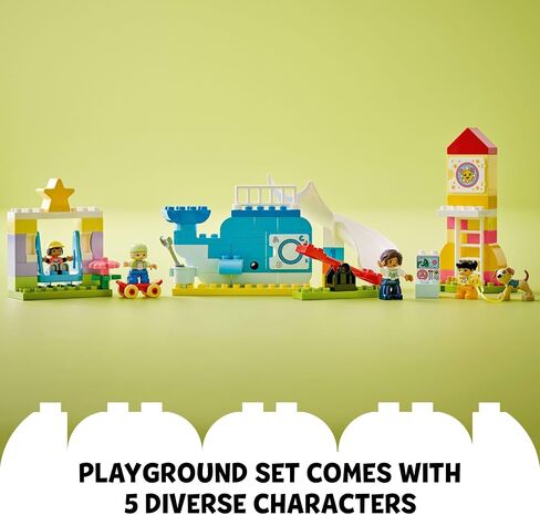LEGO DUPLO Town Dream Playground 10991 Building Toy Set for Toddlers, Boys and Girls, Hands-on STEM Learning About Letters and Numbers Through Imaginative Play in Saudi Arabia
