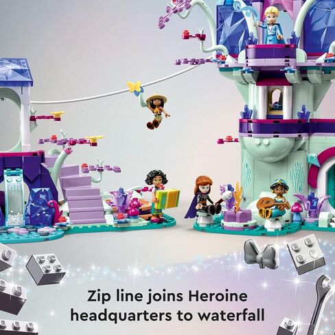 LEGO Disney The Enchanted Treehouse 43215 Buildable 2-Level Tree House with 13 Princess Mini-Dolls Such as Jasmine, Elsa and Moana, Classic Disney Christmas Toy for Disney Princess Fans Ages 7 and Up in Saudi Arabia