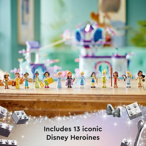 LEGO Disney The Enchanted Treehouse 43215 Buildable 2-Level Tree House with 13 Princess Mini-Dolls Such as Jasmine, Elsa and Moana, Classic Disney Christmas Toy for Disney Princess Fans Ages 7 and Up in Saudi Arabia