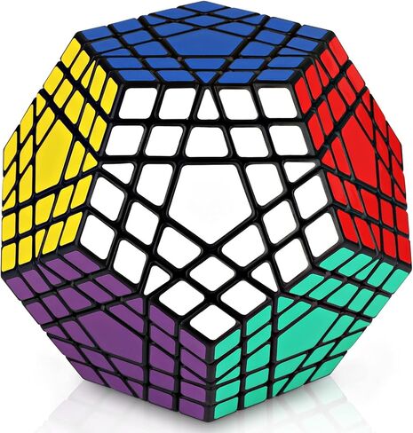 Ganowo Megaminx Speed ​​Cube Gigaminx 5x5 مكعبات ألعاب الدماغ السحرية تويست لغز ألعاب متململة للأطفال والكبار والأولاد والمراهقين in Kuwait