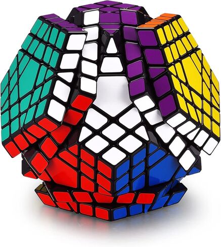 Ganowo Megaminx Speed ​​Cube Gigaminx 5x5 مكعبات ألعاب الدماغ السحرية تويست لغز ألعاب متململة للأطفال والكبار والأولاد والمراهقين in Kuwait