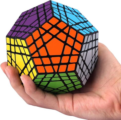 Ganowo Megaminx Speed ​​Cube Gigaminx 5x5 مكعبات ألعاب الدماغ السحرية تويست لغز ألعاب متململة للأطفال والكبار والأولاد والمراهقين in Kuwait