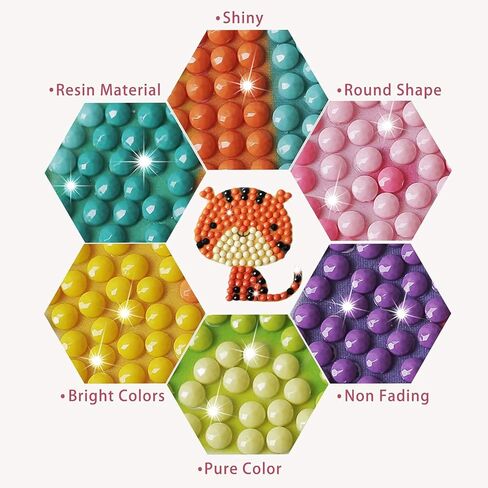 ADLOX 9Pcs 5D Diamond Painting Stickers Kits , Horror Movie Halloween Theme Paint by Numbers Kit,Suitable for Children, Beginners, Boys and Girls Handmade Craft Leisure Time Kids Gift in Kuwait