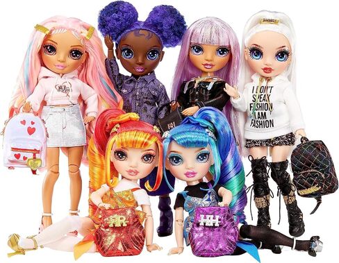 Rainbow High Junior High Special Edition Laurel De’Vious - 9" Red and Orange Posable Fashion Doll with Accessories and Open/Close Soft Backpack. Great Toy Gift for Kids Ages 4-12 in Saudi Arabia