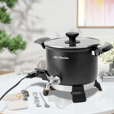 BriSunshine Wax Melter for Candle Making, 5 Liter Non-Stick Wax Melting Pot Kit with Easy Pour Spout & Temperature Control for Candle Maker & Candle Making Business in Kuwait