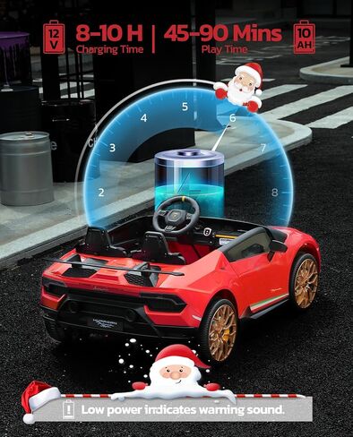 سيارة ركوب ELEMARA بمقعدين، سيارة لامبورغيني كهربائية أكبر مقاس 20.5 بوصة، سيارة بطارية 12 فولت 10 أمبير للأطفال مع جهاز تحكم عن بعد للوالدين، 3 سرعات، بلوتوث، ضوء LED، بحد أقصى 4.0 ميل في الساعة، سيارة كهربائية للفتيات 3-8، وردي in Kuwait