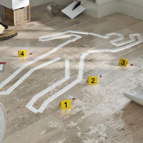30 Pack Evidence Markers Crime Scene Markers Tents Evidence Number Cards Crime Scene Decorations Party Decorations for Kids Adults Detective Clue Game Halloween Props Decoration in Saudi Arabia