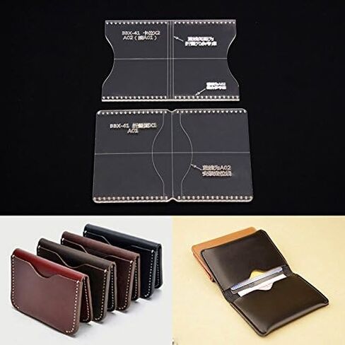 BAENRCY Card Holder Acrylic Template Bag Leather Pattern Acrylic Leather Pattern Leather Templates for Card Bag in Saudi Arabia