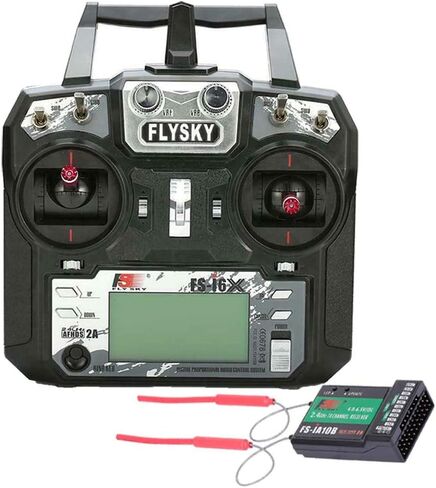 GoolRC Flysky FS-i6X 2.4GHz 10CH AFHDS 2A RC Transmitter Controller with FS-iA10B Receiver for RC Drone Airplane Helicopter in Saudi Arabia