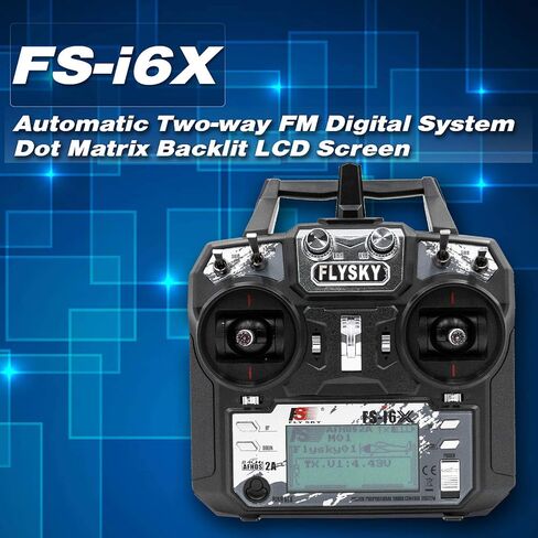 GoolRC Flysky FS-i6X 2.4GHz 10CH AFHDS 2A RC Transmitter Controller with FS-iA10B Receiver for RC Drone Airplane Helicopter in Saudi Arabia