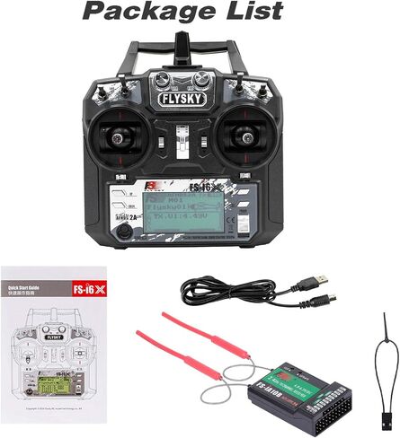 GoolRC Flysky FS-i6X 2.4GHz 10CH AFHDS 2A RC Transmitter Controller with FS-iA10B Receiver for RC Drone Airplane Helicopter in Saudi Arabia