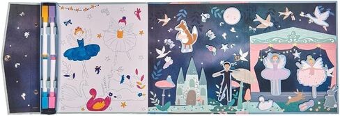 20 Pc Enchanted Playset- Magnetic Puzzle, Doodle Board, Magnetic Pieces & Coloring Play Scene incl. - Educational S.T.E.M Shape Sorting and Creativity Game - Learning to Follow Visual Cues - Ages 3+ in Saudi Arabia