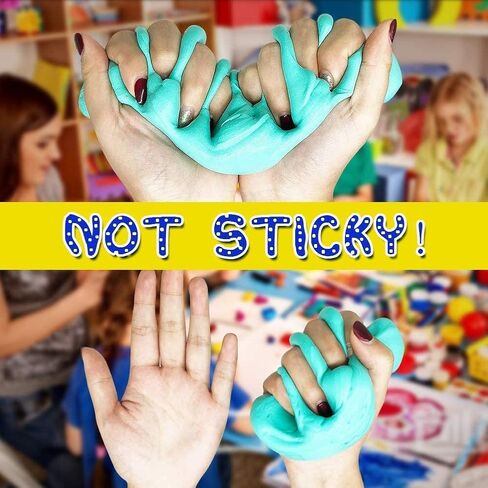 مجموعة سلايم الزبدة للفتيات مكونة من 10 قطع، هدايا للحفلات، هدية عيد ميلاد مع لعبة قابلة للتمدد وغير لزجة لتخفيف التوتر للفتيات والفتيان، حشوات سلة عيد الفصح in Kuwait