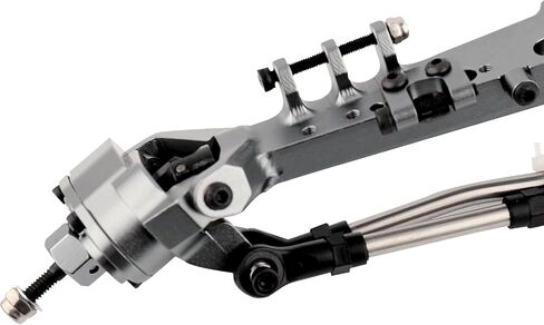 New Version Full CNC Aluminum F9 Portal Front Rear Axle with Offset Front Differential for 1/10 RC Crawler Capra Gmade R1 Rock Buggy LCG Cheater Rigs 1.9 UTB Shafty (Black) in Saudi Arabia