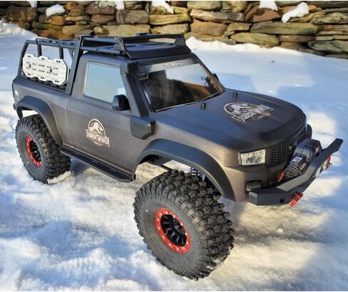 موهيرو 1/10 1.9 بوصة جنوط عجلات من سبيكة Beadlock لـ RC Cralwer Axial SCX10 CC01 D90 حزمة من 4 (أحمر + أسود) in Kuwait