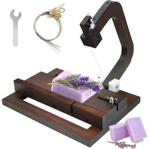 Montex Wooden Soap Cutter, Wire Slicer Cutting Tool with Size Scale for Handmade Soap Loaf Cheese Butter Candles DIY in Kuwait