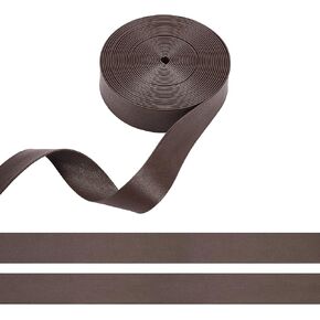 BENECREAT 5m Long Imitation Leather Strap 1 Inch Foldover Wide Leather Belt Strips for DIY Arts Craft Projects (Black) in Kuwait