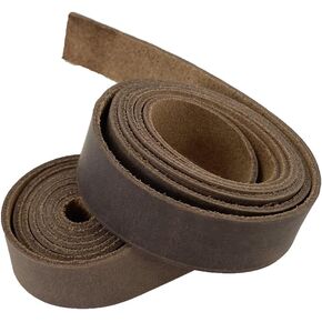 مستودع مستلزمات الحرف اليدوية الجلدية - حزام حبل من الجلد المحبب بالكامل (72 × 0.75 بوصة) مناسب لمشاريع الفنون والحرف اليدوية in Kuwait