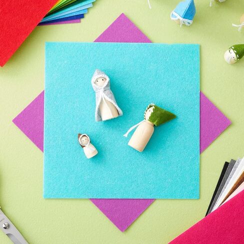 Juvale Set of 50 Unfinished Wood Peg Dolls Family, Wooden People for Crafts, Dollhouse Figures (5 Sizes) in Saudi Arabia