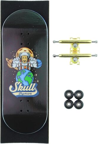 سكال فينغربوردز لوح تزلج صغير احترافي احترافي من ويدجوود 34 ملم من 5 طبقات مع عجلات تحمل سي ان سي in Kuwait