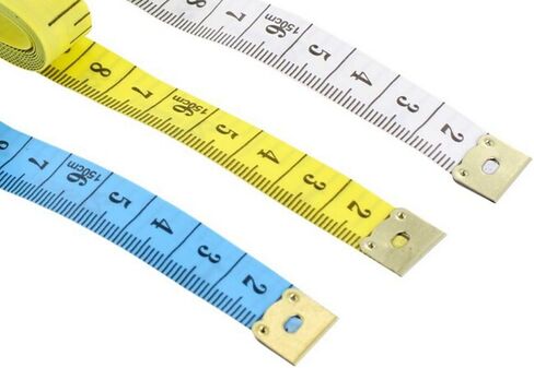 بيسلينو 3 قطع شريط قياس 60 انش/150 سم من القماش الناعم، شريط قياس لفقدان الوزن وقياس الجسم الطبي للخياطة، مسطرة فينيل للحرف اليدوية، يحتوي على مقياس سنتيمتر على الجانب العكسي + بطاقة هدايا in Kuwait