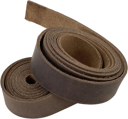 مستودع مستلزمات الحرف اليدوية الجلدية - حزام حبل من الجلد المحبب بالكامل (72 × 0.75 بوصة) مناسب لمشاريع الفنون والحرف اليدوية in Kuwait