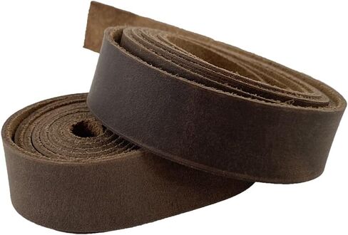 مستودع مستلزمات الحرف اليدوية الجلدية - حزام حبل من الجلد المحبب بالكامل (72 × 0.75 بوصة) مناسب لمشاريع الفنون والحرف اليدوية in Kuwait