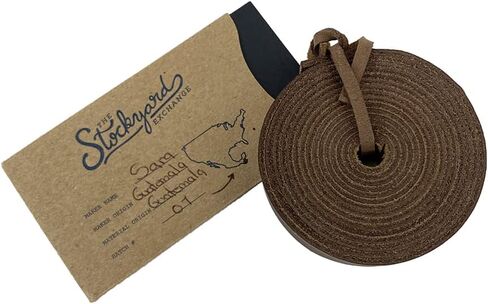 مستودع مستلزمات الحرف اليدوية الجلدية - حزام حبل من الجلد المحبب بالكامل (72 × 0.75 بوصة) مناسب لمشاريع الفنون والحرف اليدوية in Kuwait