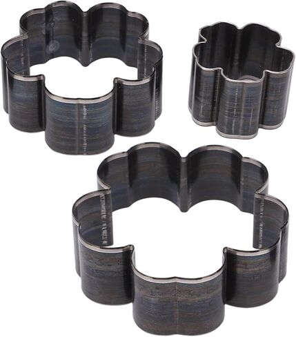 اداة تقطيع الزهور من 3 قطع، قالب ثقب مجوف من الجلد، مجموعة ادوات ثقب مجوفة 1.2 انش 2 انش 2.8 انش للسلع الجلدية التي تصنعها بنفسك in Kuwait