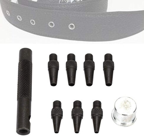 الجلود ثقب جوفاء لكمة مجموعة الجلود الصلب الناخس DIY بها بنفسك الجلود أداة للحرف اليدوية 7 قطعة 2-5 مللي متر in Saudi Arabia