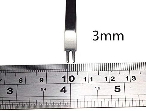 Xmomx 1 + 2 + 4 + 6 Prong Graving أدوات حرفية جلدية ثقب جلد لكمة إزميل DIY مجموعة أدوات الخياطة 3،4،5،6 مم (6 مم) in Kuwait