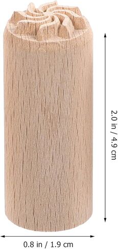 5Pcs Wood Pottery Tools Stamps Wooden Clay Pottery Stamps Column Wooden Stamps Natural Wood Stamps for Valentines Day Easter in Kuwait