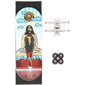 لوحات أصابع على شكل جمجمة هيبي يسوع 34 مللي متر برو لوحة أصابع خشبية كاملة احترافية لوح تزلج صغير 5 طبقات مع عجلات تحمل باستخدام الحاسب الآلي in Kuwait