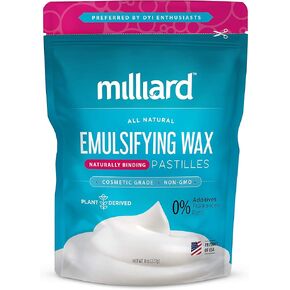 رقائق الشمع المستحلبة غير المعدلة وراثيًا من ميليارد، حقيبة قابلة للإغلاق بوزن 2 رطل، مثالية للكريمات/اللوشن التي تصنعها بنفسك in Kuwait