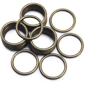 SEMINI 20PCS O Ring Buckle electroplated Zinc Alloy O-Rings Tone for Hardware Bags Belts Craft DIY Accessories in Kuwait