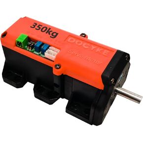 350kg High Torque RC Servo, 16V24V High Voltage Full Metal Gear Digital Servo (Control Angle 360)
